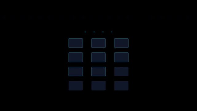 PIN code entry panel security UI HUD overlay 4K alpha channel seamless loop
