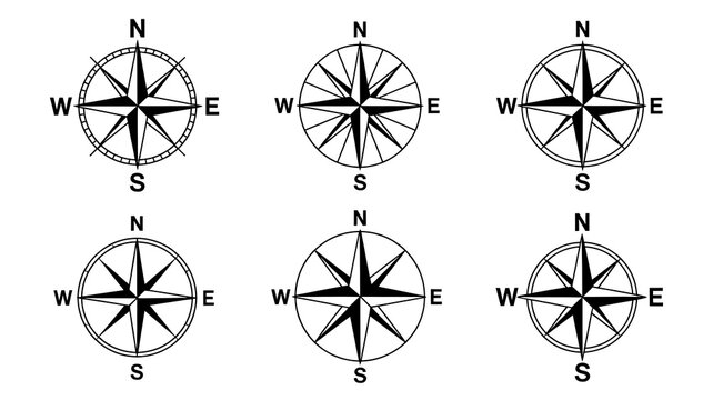 compass and map