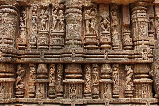 The Sun Temple in Konark. Puri district of Odisha state, India