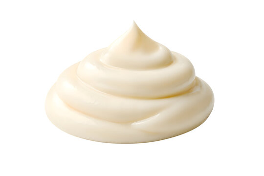 Creamy White Mayonnaise Swirl with Peaked Tip