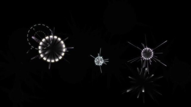 Minimal Black Digital Background with Subtle Atmospheric Darkness and Clean Empty Space for Motion Design