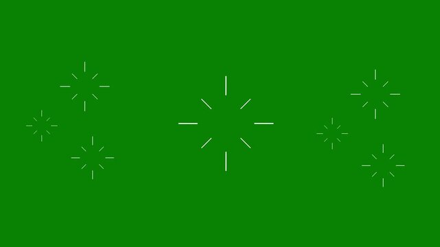 Bold circle burst, ircle Burst Motion Graphics in After Effects pop up, Dynamic cartoon fireworks visual.  flat vector random explosion. firework circle burst, green screen background 4k.