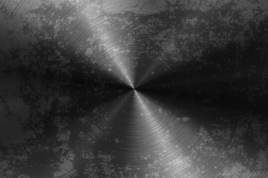 Grungy Radial Brushed Metal Texture