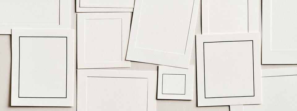 Versatile Blank Frames for Creative Editorial Collage Projects with Unique Asymmetrical Layouts and Customization Options