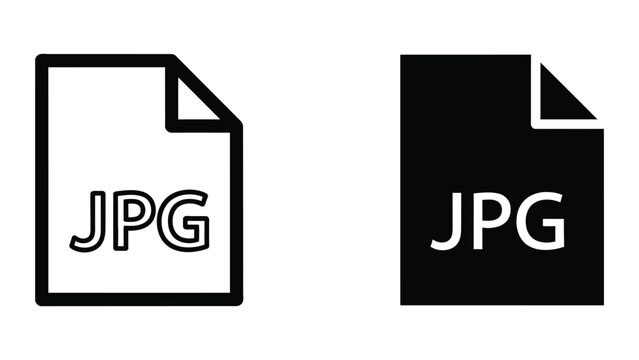 File document icon with extension in outline and solid black style for web interface
