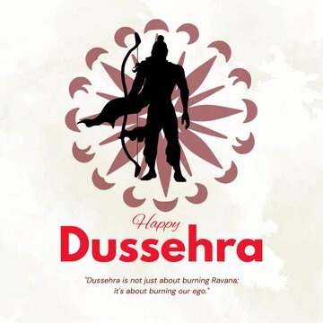 Dussehra Festival Celebration with Ravana Effigy and Traditional Indian Culture