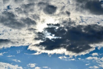 Obraz premium blue sky with clouds