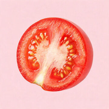 Realistic appetizing vegetable photographed on a pastel colored background, isolated fresh food image with clean styling, soft light, and natural texture
