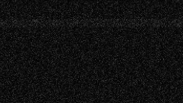 Crt scanline staticnoise creates a grainy monochrome visual interference pattern with dots. Ideal for digital art, motion graphics, website backgrounds, or presentations.