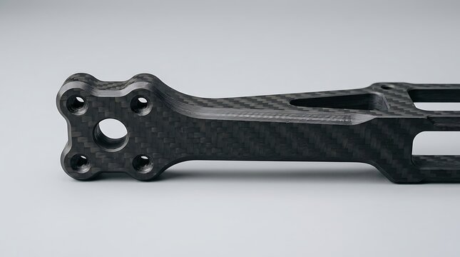 Precision CNC Cut 3K Carbon Fiber Arm Frame Component for Drones