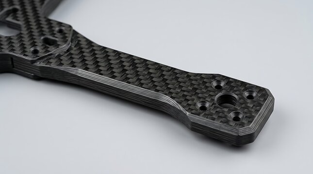 Precision CNC Cut 3K Carbon Fiber Arm Frame Component for Drones