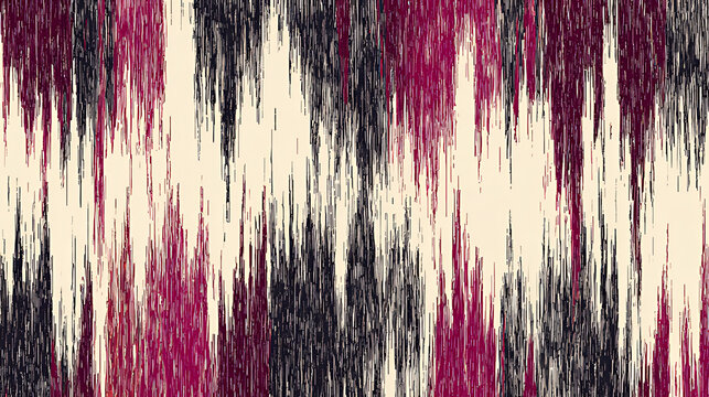 Vector image with imitation of grunge vertical lines texture. Seamless image. Ikat style
