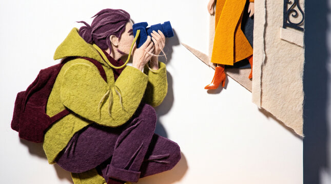 Young woman photographing another model during fashion week event  
