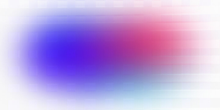 Vibrant blue and magenta gradient mesh background with grid effect overlay.