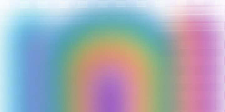 Vibrant rainbow gradient background with soft horizontal line details.