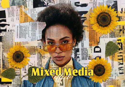 Mixed Media Photo Effect