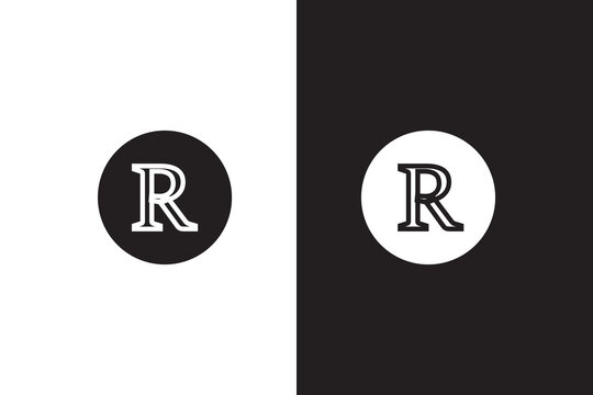 Registered Trademark Symbol Icon Set. Official Registration Mark and Corporate Rights Icons collection. Circle R Registered Mark sign.