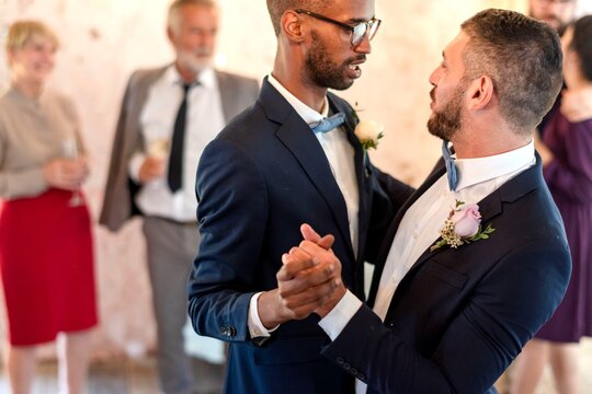 Joyful wedding dance celebration photo