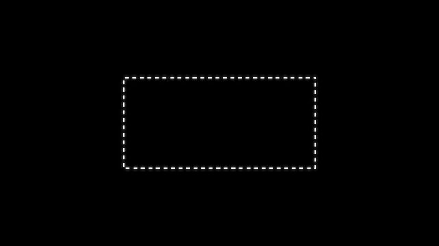  Rectangle doodle frames with quote .Doodle frames with quotation marks, animation with Alpha Channel in 4K