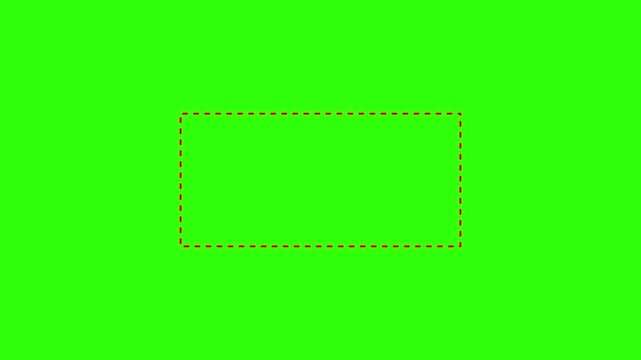  Rectangle doodle frames with quote .Doodle frames with quotation marks, animation with Alpha Channel in 4K