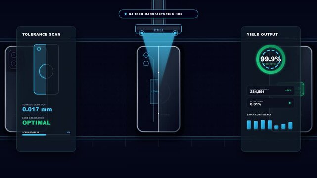 Automated Quality Control Interface for Smartphone Production Line