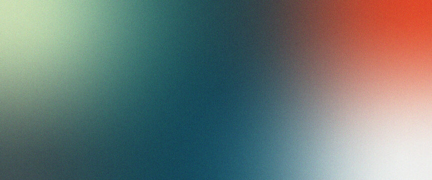 Teal and orange grain gradient background with soft blur and glowing light effect, banner design for wallpaper, poster, website header, and social media post template