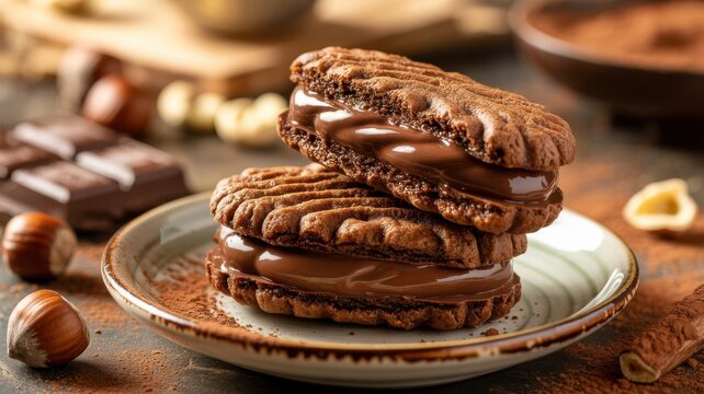A national dish of Italian cuisine. 
Baci di Alassio are Ligurian chocolate and nut pillows, joined by a delicate ganache cream.