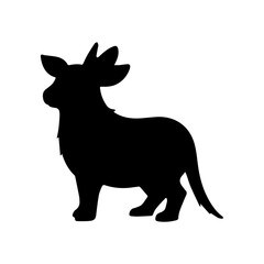 Fototapeta premium Deer Silhouette Collection – Standing Deer Shapes