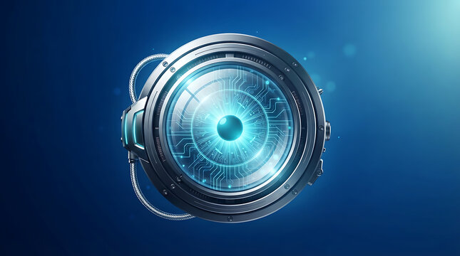 Digital Eye Illustration Showing Artificial Intelligence Technology