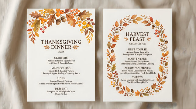 Two realistic book cover mockups featuring beautiful autumnal floral wreaths and sophisticated typography arrangements