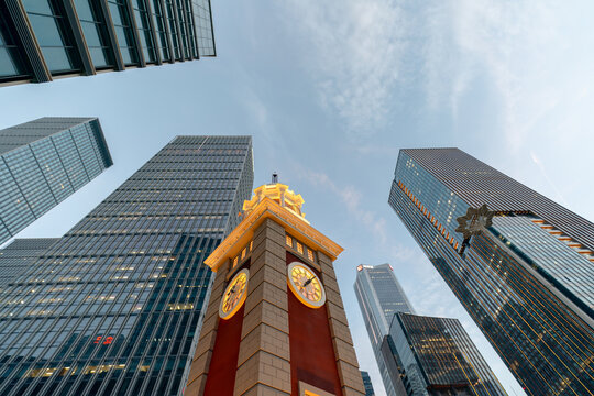 Tsim Sha Tsui Clock Tower-style replica in Qianhai Shenzhen