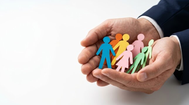 Business leadership concept showing diversity and inclusion in employment.