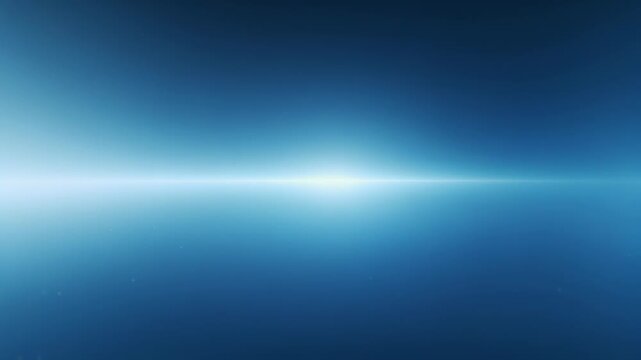 Pulsing band starting pale blue center growing then easing in abstract blue gradient evoking calm