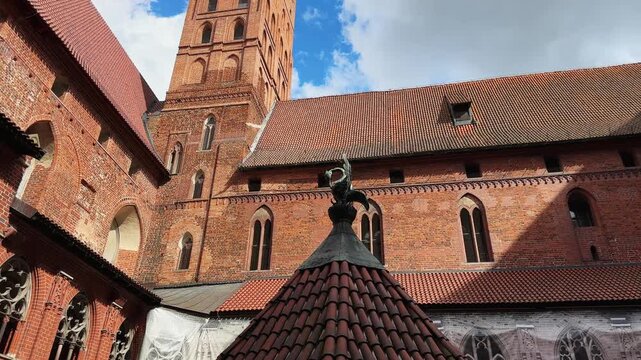 Courtyard of the High Castle, Malbork Castle complex, Poland