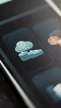 Cloud finance network above three money stacks