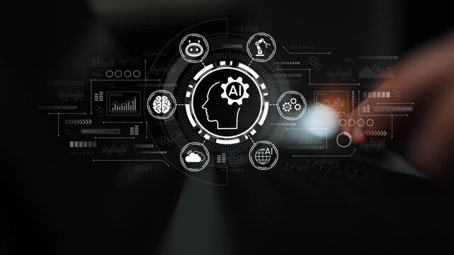 Futuristic Concept of Artificial Intelligence Representation with Human Silhouette and Digital Icons in Modern Technology Environment. Entropy.