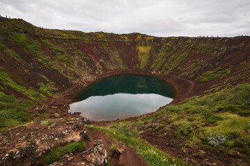 Volcanic crater lake in Iceland © Milan