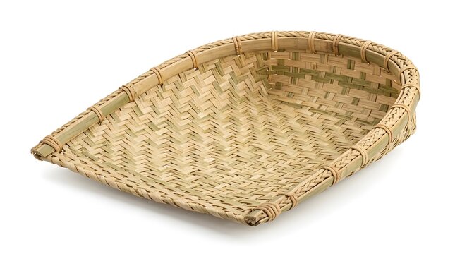 Hand Woven Bamboo Kula Basket Winnowing Close Up