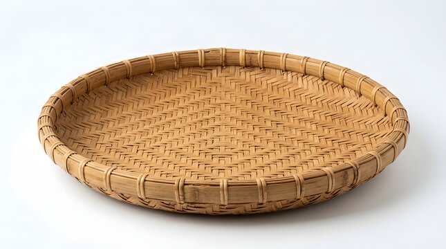 Bamboo Hand Woven Kula Winnowing Basket Traditional