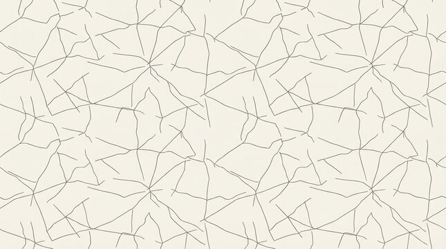 Seamless abstract background pattern with thin handdrawn interconnected lines forming a geometric cracked or weblike structure