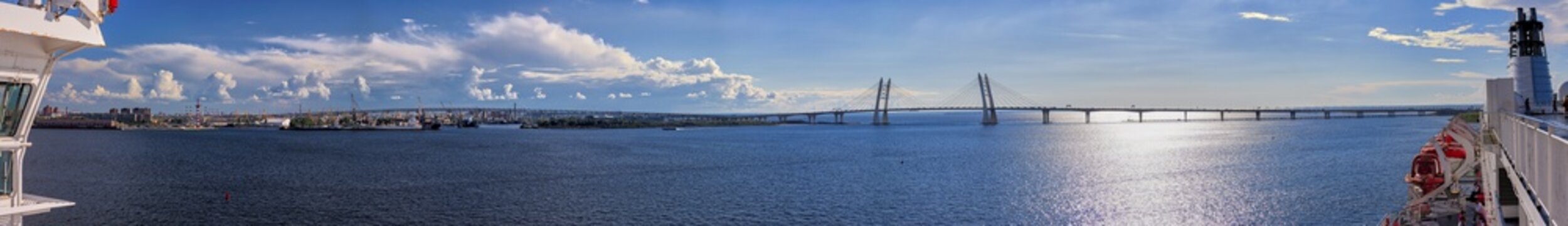 Bridge, Harbour, St. Petersburg, Russia