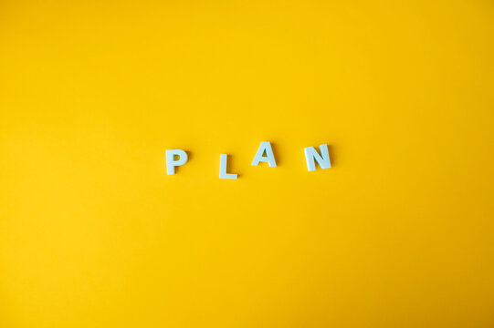 Business plan, planning and strategy concept with large copy space