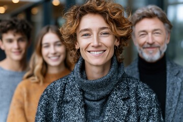 Fototapeta premium Professional Team Portrait Smiling