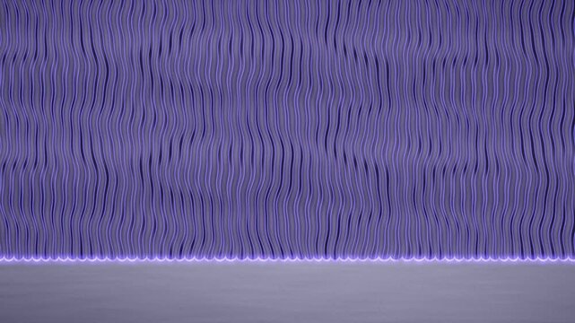 Anodic Porous Alumina Cross Section With Columnar Pore Channels Growing at a Scalloped Barrier Front, Seamless Loop in cool indigo tones