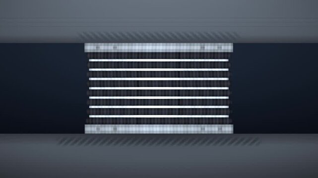 Seismic Base Isolation Rubber Bearing Shearing in Slow Cycles Seamless Loop Animation in bright graphite tones