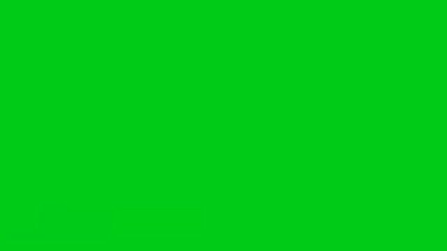 Modern Blue and Dark Grey Lower Third Animation Template for News or Social Media on Green Screen