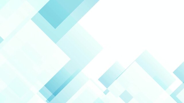 Geometric Blue and White Abstract Shapes 4K