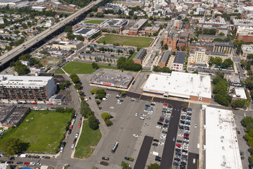 Panoramic Aerial View of Jersey City and Hudson River © contentzilla