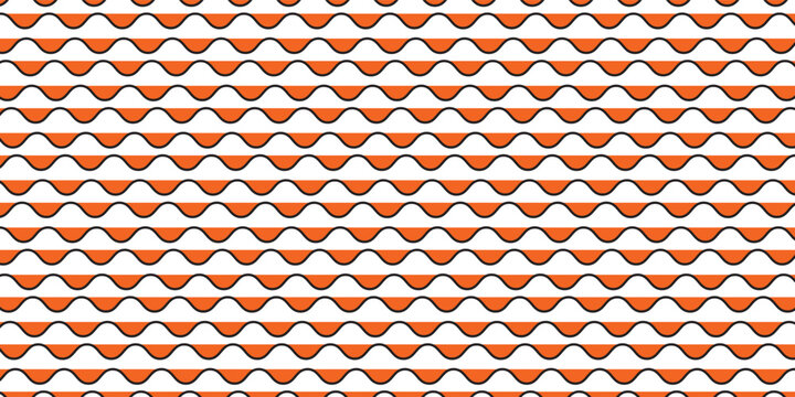 Seamless Geomatric vector background Pattern in orange