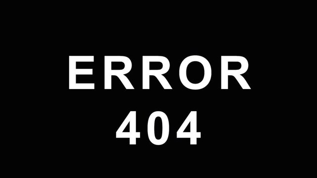 Digital glitch error 404 message with distorted text on a dark background for web page not found